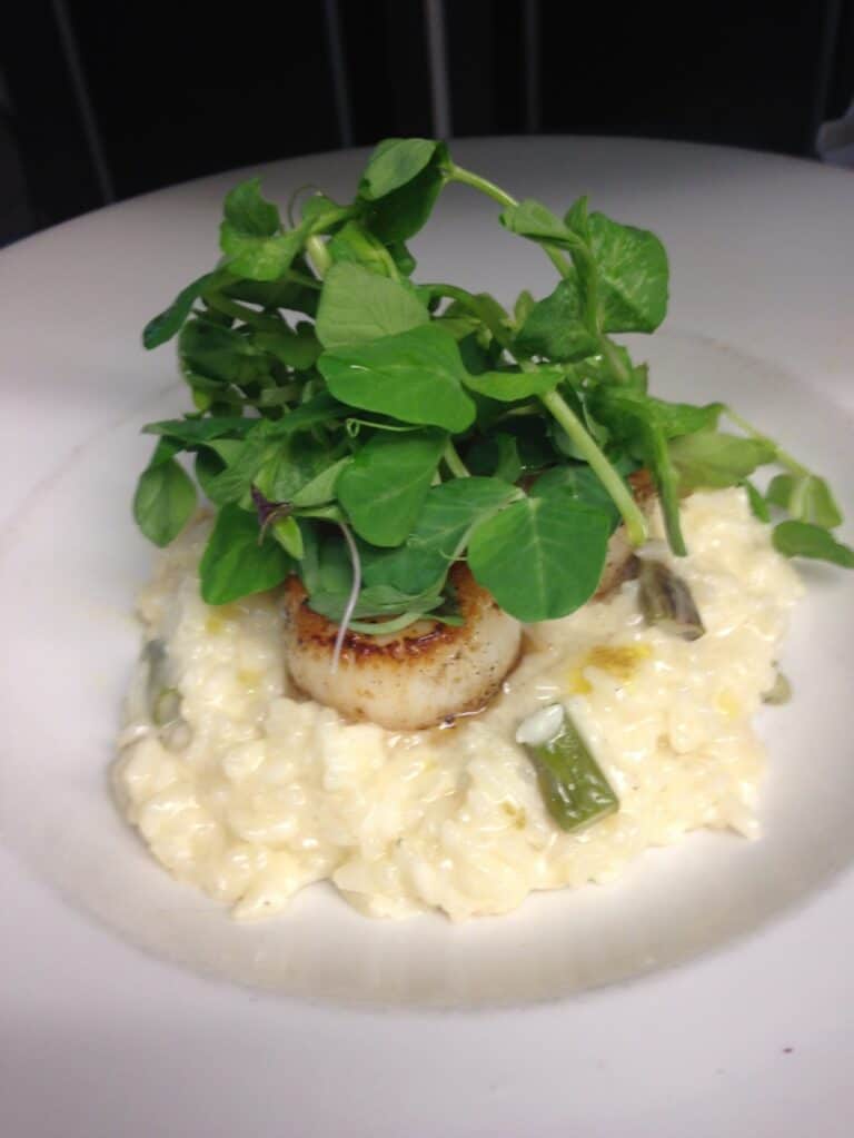 The Best Risotto With Scallops